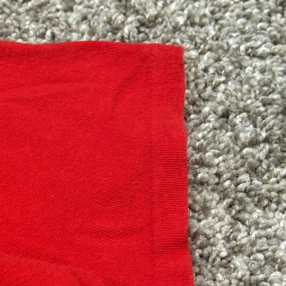 TRUE VTG 70s Emma Willard School Red TShirt Size S Cotton Crew Neck 17.5x23 RARE - Picture 3 of 4